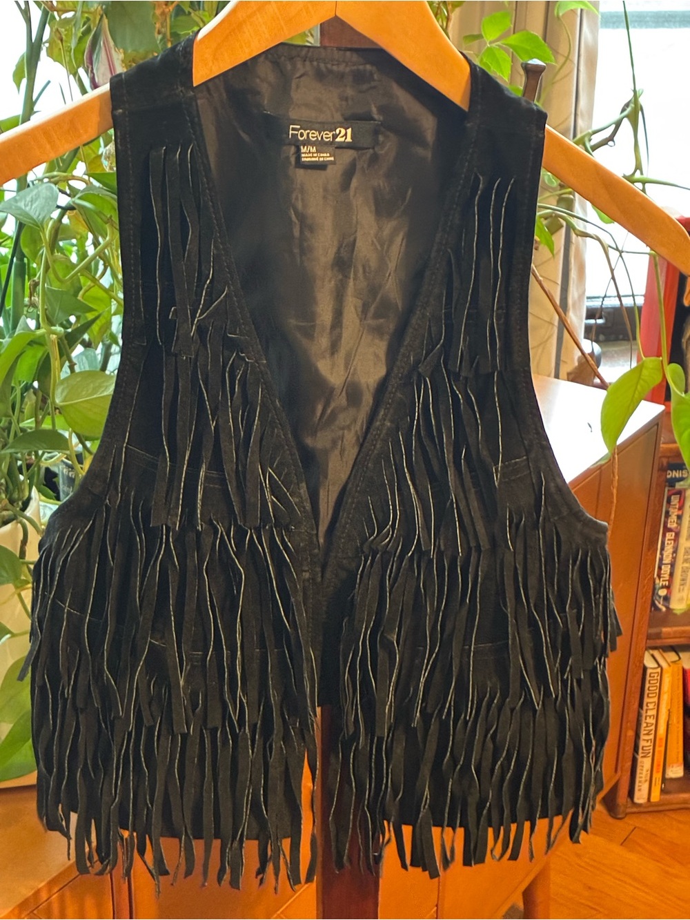 Genuine Suede Forever 21 Fringe Vest.